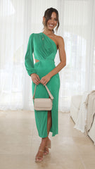 Danika Midi Dress - Green