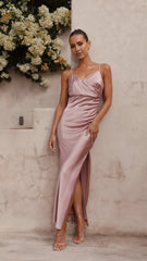 Ariana Maxi Dress - Dusty Pink