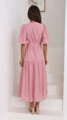 Erin Midi Dress - Soft Pink