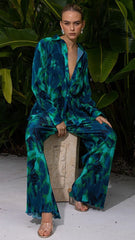 Calista Pleat Pant - Calista Green