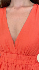 Erin Mini Dress - Melon