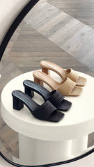 Ukko Heel - Camel Raffia