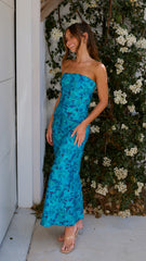 Miya Maxi Dress - Blue Print