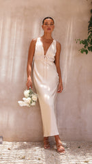 Amber Maxi Dress - Champagne