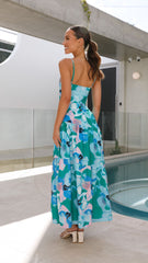 Belina Midi Dress - Blue