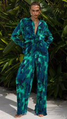 Calista Pleat Pant - Calista Green