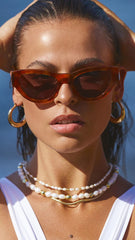The Carla Sunglasses - Honey Tortoise Arburn