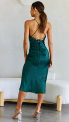 Scarlette Midi Dress - Emerald