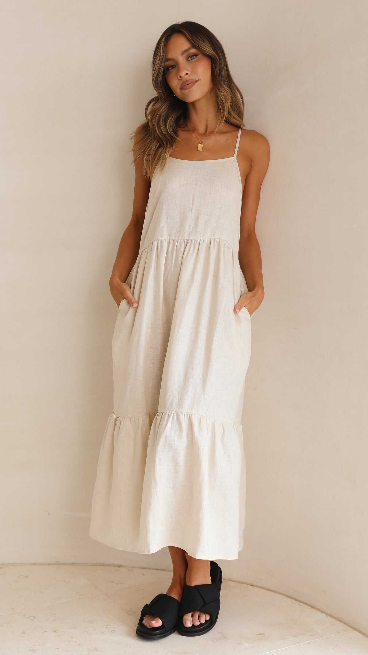 Nico Maxi Dress - Natural