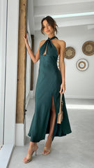 Amalia Maxi Dress - Forest Green