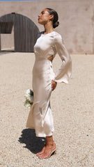Aubrey Midi Dress - Champagne