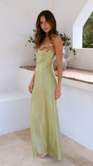 Aurora Maxi Dress - Lime