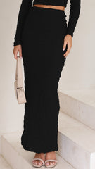 Tahnee Midi Skirt - Black