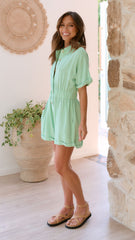 Luna Playsuit - Seafoam Green