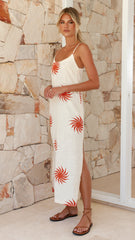 Katia Maxi Dress - Milk Sun Print
