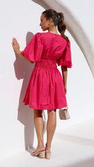 Charla Mini Dress - Hot Pink