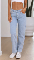 Abrand 95 Mid Straight Jean - Walk Away