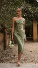 Josephina Midi Dress - Olive