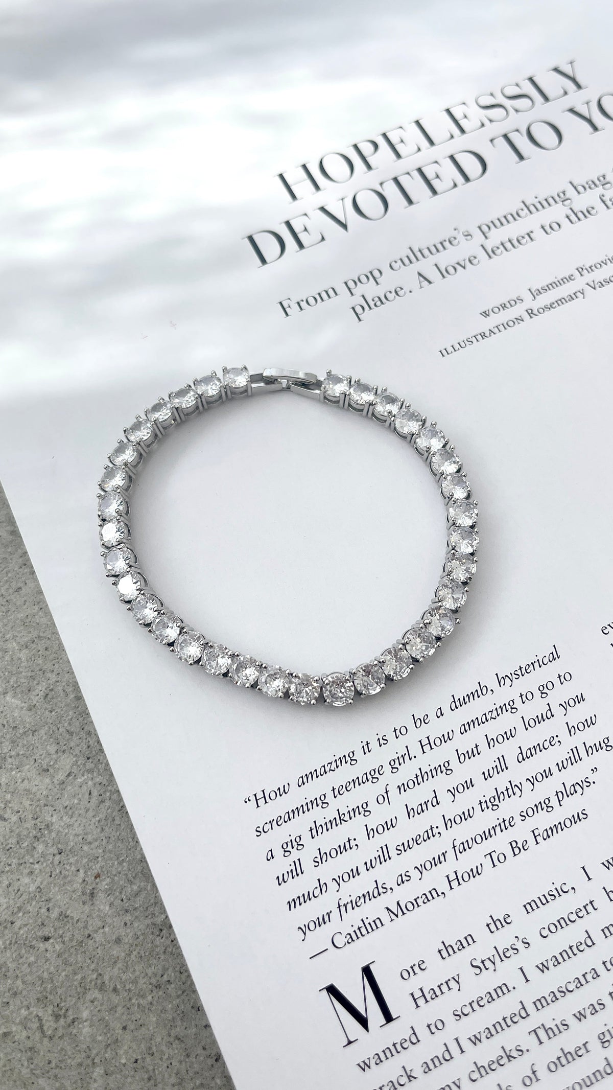Tennis Bracelet - Crystal/Silver