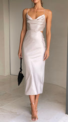 Charis Slip Dress - Champagne