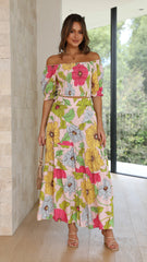 Calueleah Skirt - Pink Floral