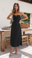 Neri Midi Dress - Black