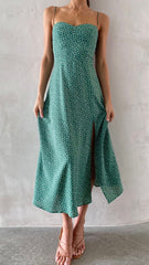 Kerstie Midi Dress - Green Floral