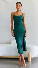 Scarlette Midi Dress - Emerald