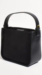 Poppi Suede Mini Handbag - Black