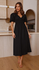 Fiore Maxi Dress - Black