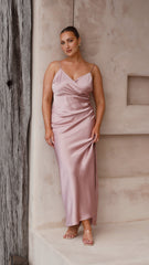 Ariana Maxi Dress - Dusty Pink