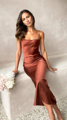 Keira Maxi Dress - Rust