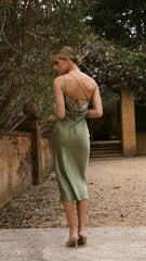 Josephina Midi Dress - Olive