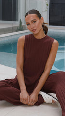 Megan Knit Top - Chocolate