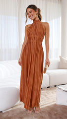 Frances Maxi Dress - Chocolate