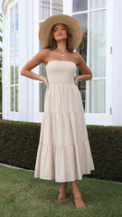 Brooke Maxi Dress - Beige