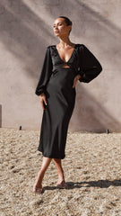 Cleo Midi Dress - Black