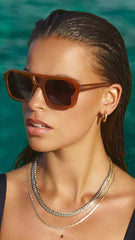 The Lais Sunglasses - Cocoa Auburn
