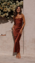 Keira Maxi Dress - Rust