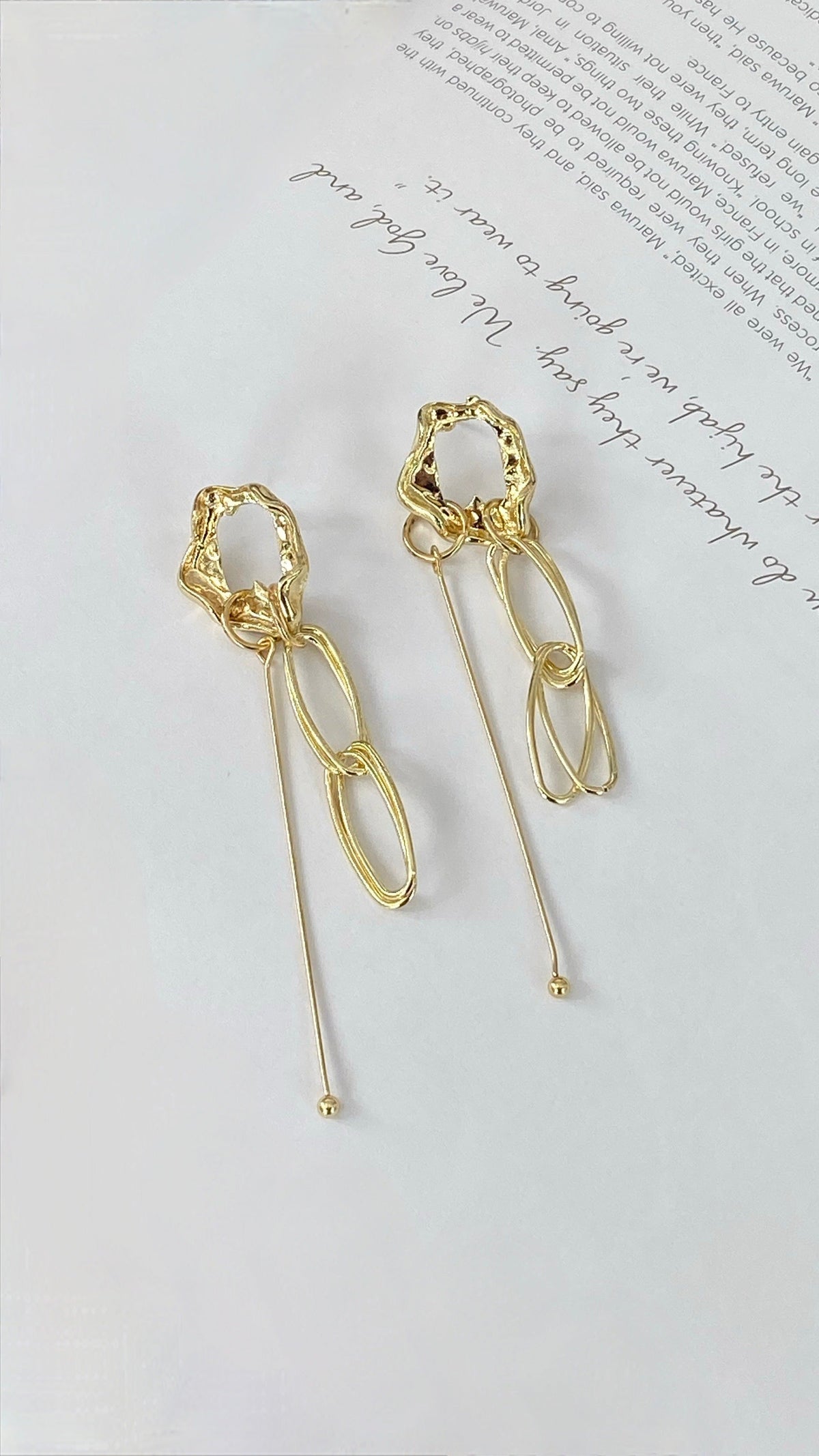 Trinity Earrings - Gold