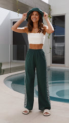 Aimie Pants and Hat - Emerald