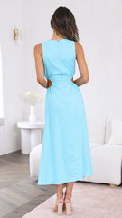 Jamila Midi Dress - Blue