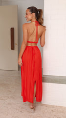 Frances Maxi Dress - Blood Orange