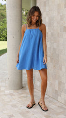 Annelise Mini Dress - Blue