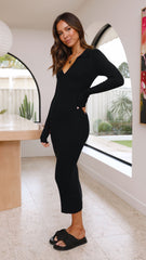 Frankie Midi Dress - Black