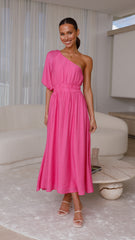 Erica Midi Dress - Pink