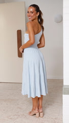 Mia Midi Dress - Blue
