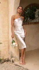 Josephina Midi Dress - Champagne