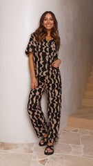 Montana Pants - Black/Brown