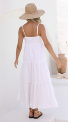 Austin Midi Dress - White